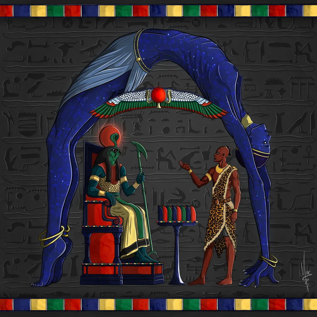 Stele of Revealing, painting by Martin Neumann