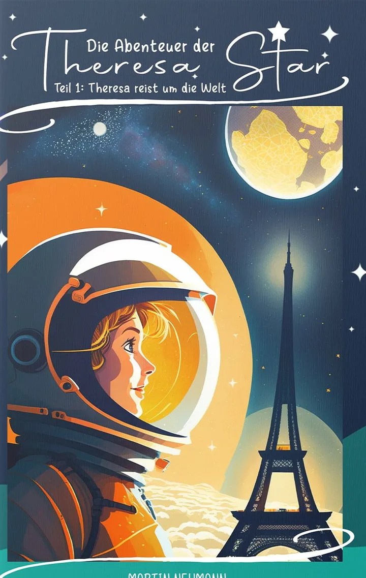 Cover of Die Abenteuer der Theresa Star, cover design by Martin Neumann